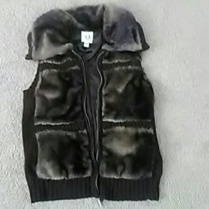 Faux fur vest